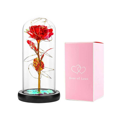 LED -Glas Rose